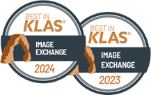 2023 + 2024 Best in KLAS Image exchange badges
